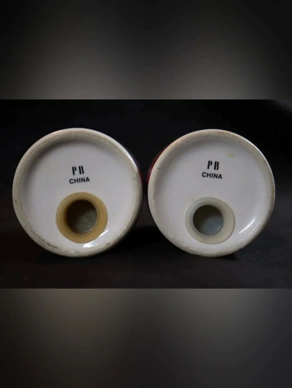 Vintage Floral Design Ceramic Salt & Pepper Shaker Set made by PB